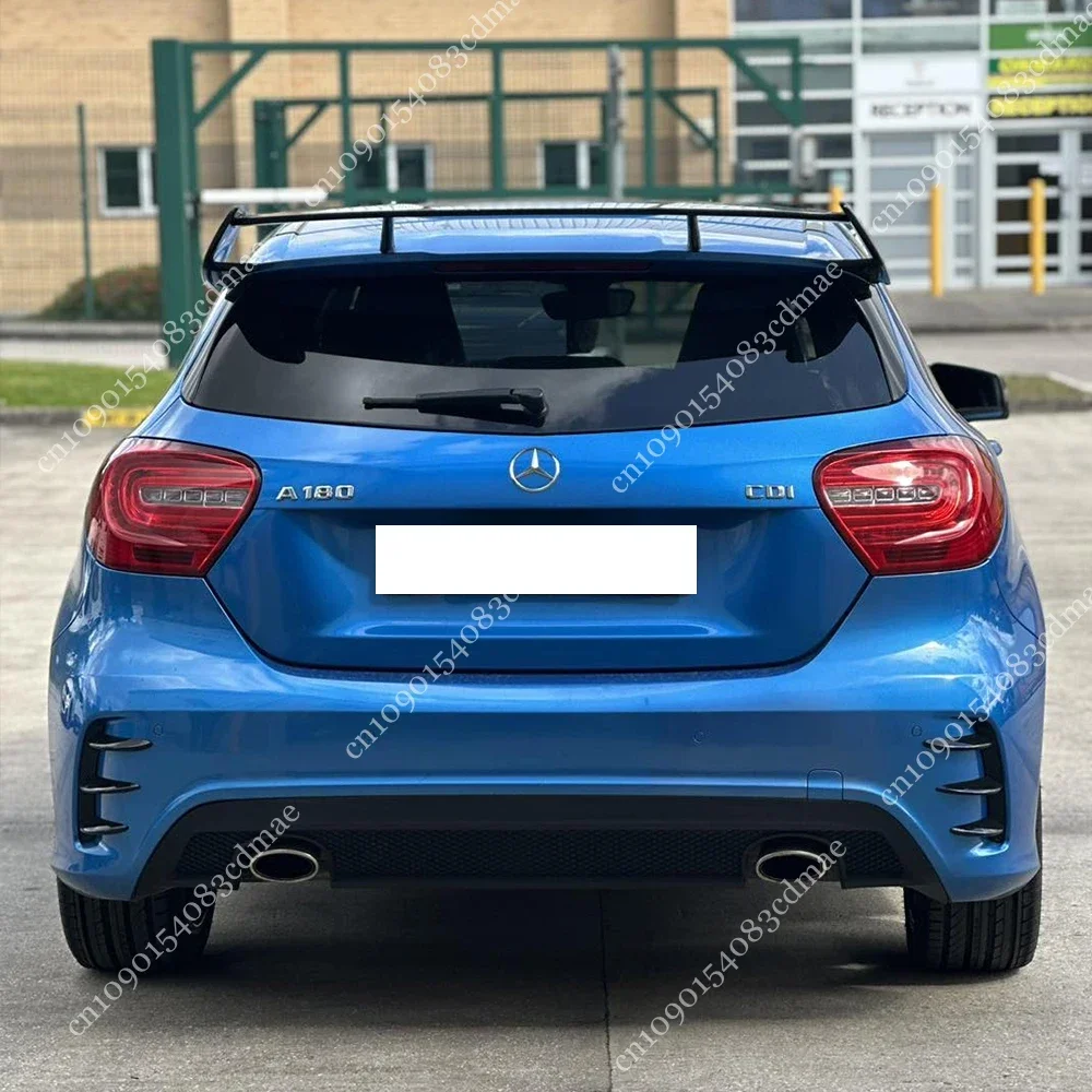 Фото Задний спойлер на крышу, хвостовые крылья для Mercedes Benz A Class W176 W177 A180 A200 A250 A260 A45 AMG 2013-2022, глянцевый черный комплект кузова №3