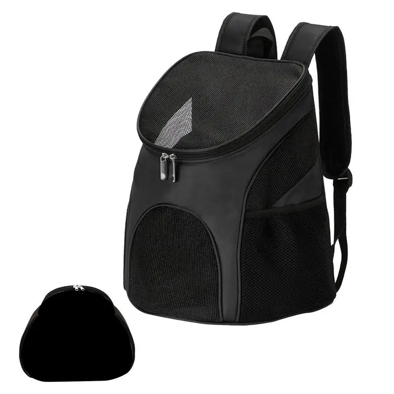 

Foldable Cat Backpack Breathable Dog Backpack For Small Dog Portable Puppy Travel Anti-Shock Wide Shoulder Strap Smooth Air