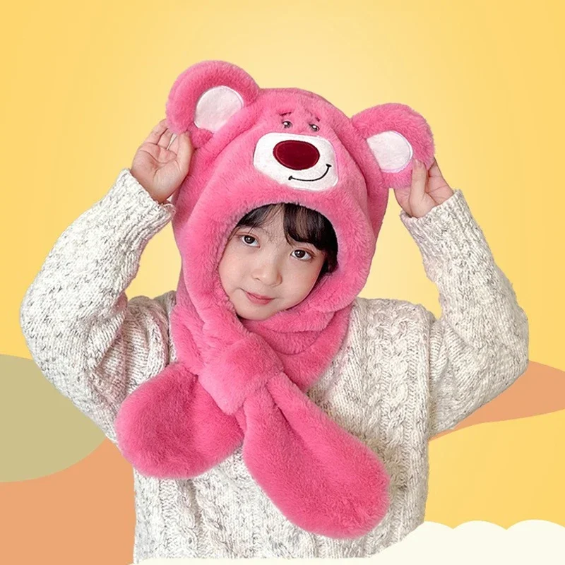 Шарф с мультяшными героями Диснея шапка для девочек и мальчиков шарф утепленная