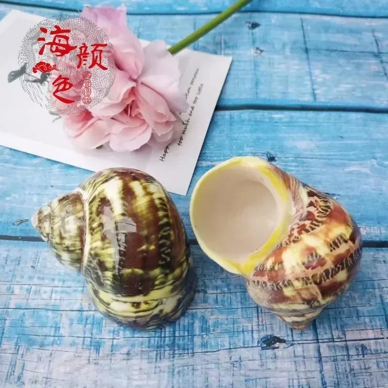 Ракушка Зеленая Улитка аквариум ландшафтное украшение средиземноморские