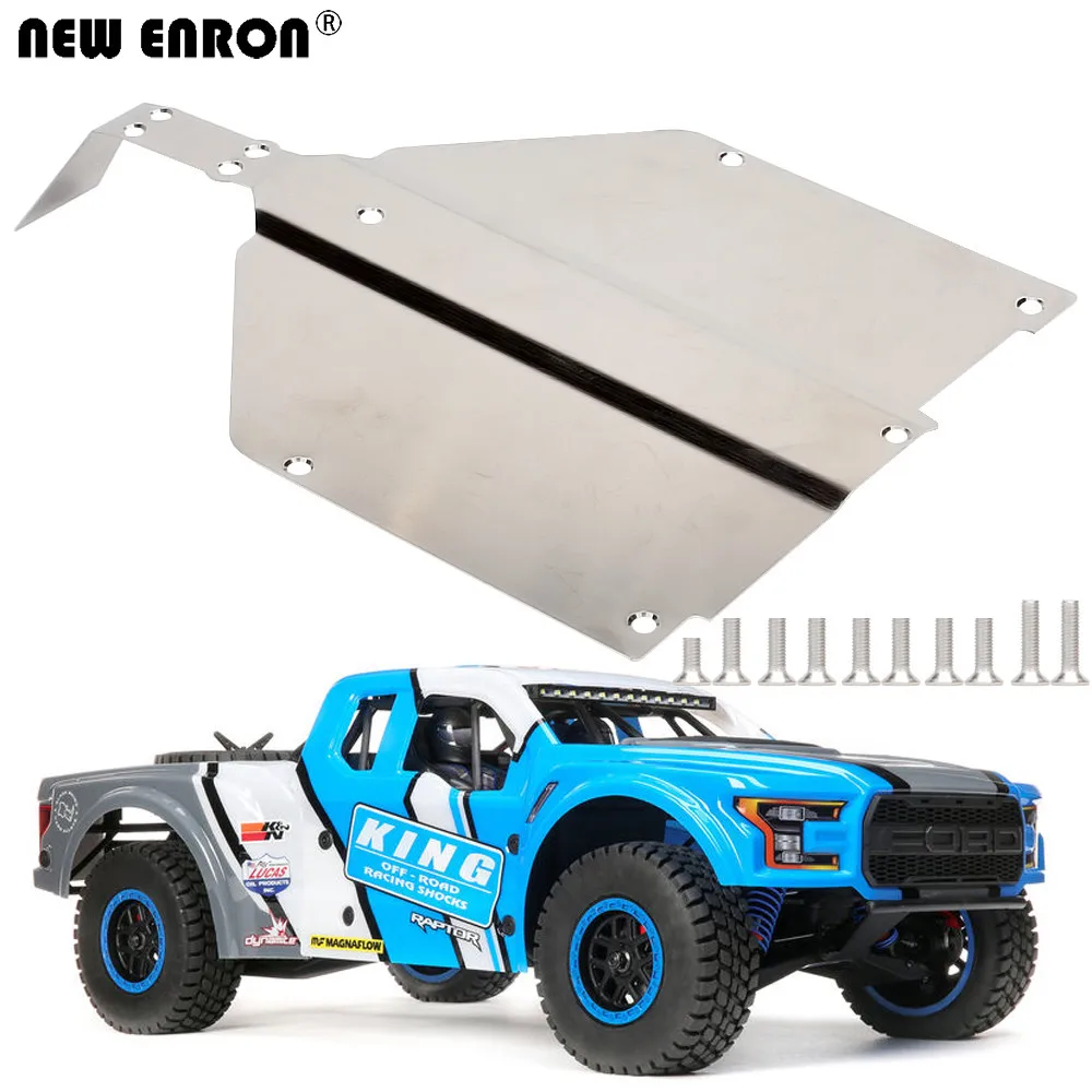

NEW ENRON Stainless Steel Chassis Protector Guard Armor Skid Plate 1Set for RC Car 1/10 Team Losi Baja Rock Rey