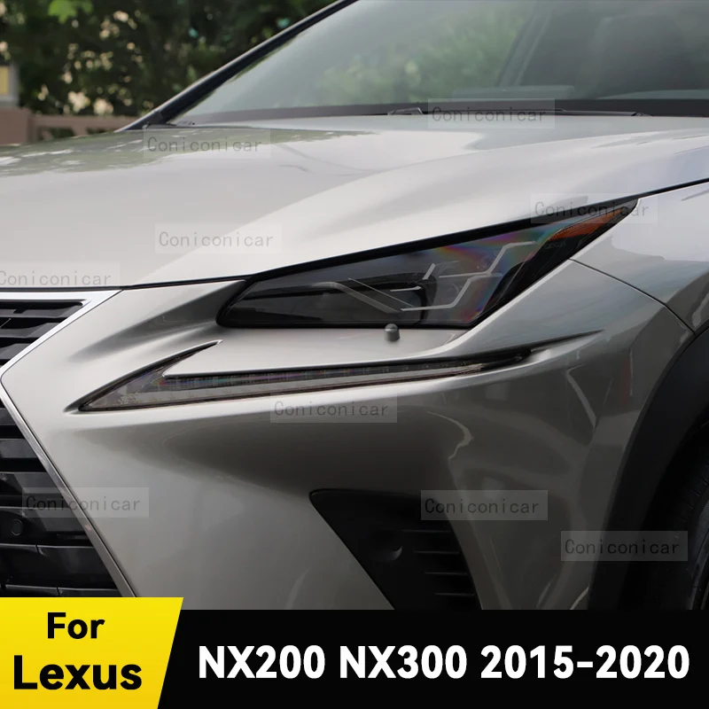 

Для LEXUS NX200 NX300 2015-2020 Автомобильная фара, Черная защитная крышка из ТПУ, пленка, передняя подсветка, изменение цвета, стикер, аксессуары