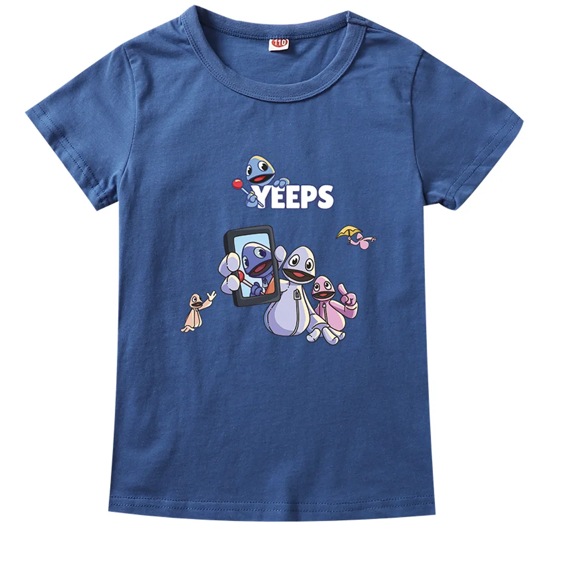 Фото Летняя футболка Yeeps Hide and Seek Yeeps Kids, милая футболка с героями мультфильмов для маленьких мальчиков, детская повседневная одежда, одежда для маленьких девочек с короткими рукавами №5
