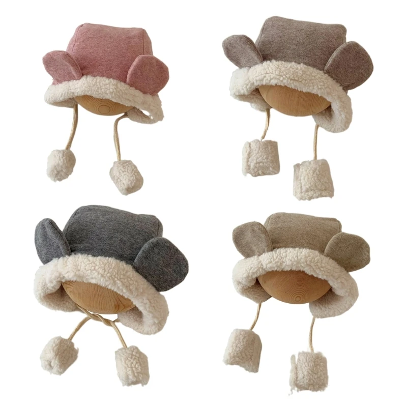 

Шапка-бини для новорожденных, зимняя теплая шапка для маленьких мальчиков и девочек 3-24 месяцев