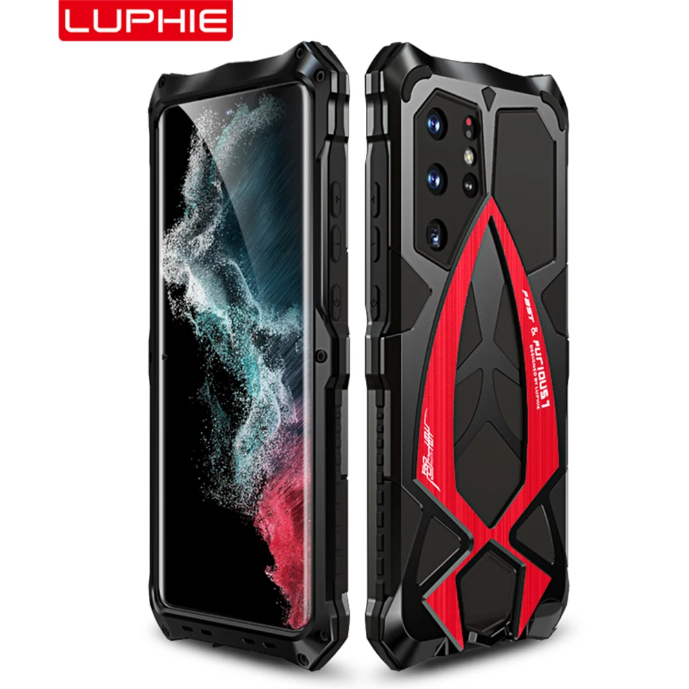 

LUPHIE Heavy Duty Cover For Samsung Galaxy S23 Ultra Case Military Grade S22 Ultra S21 U Full Coverage Silicone Coque Fundas
