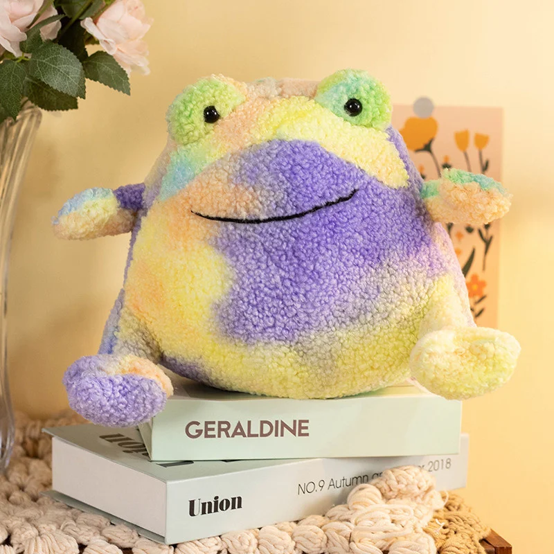 

1/2PCS 20/30CM Soft Colorful Frog Plush Toys Stuffed Smile Ricky Rain Frog Plushie Doll High-Grade Kids Gift Room Decoration