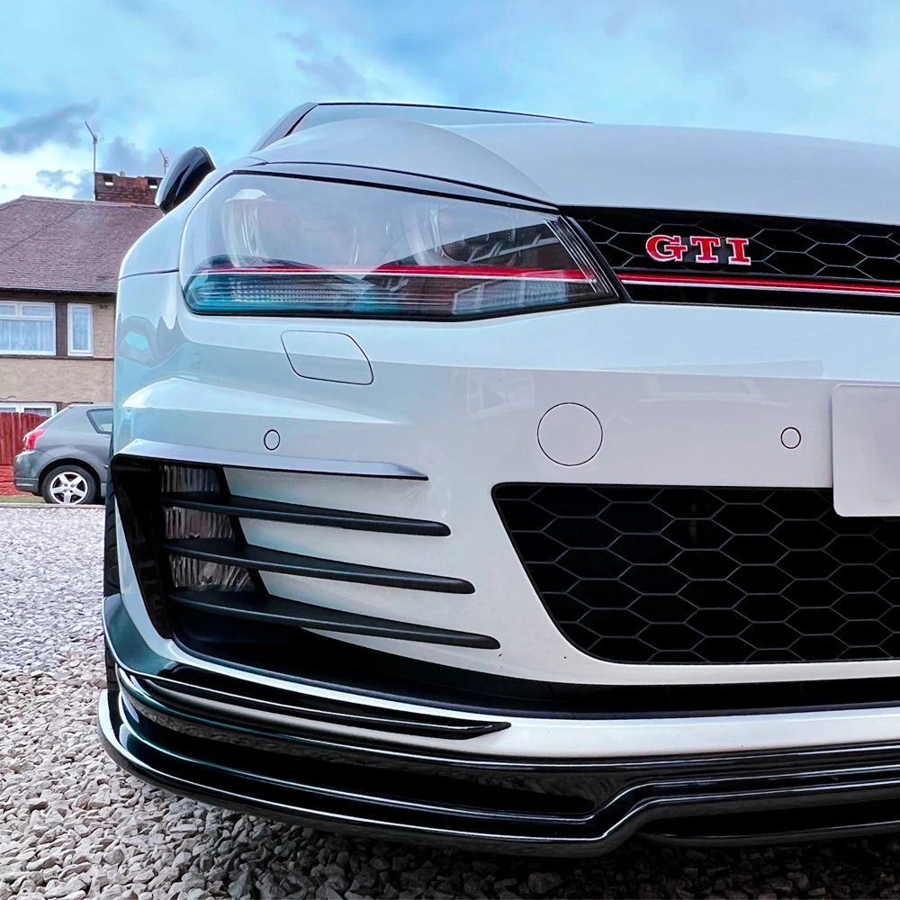 Передний бампер Canard Flare Mods Fin Splitter Wind Knife для Golf 6 MK6 MK7 VII GTI GTD 2012-2017 Clubsport Custom Body Kit -
