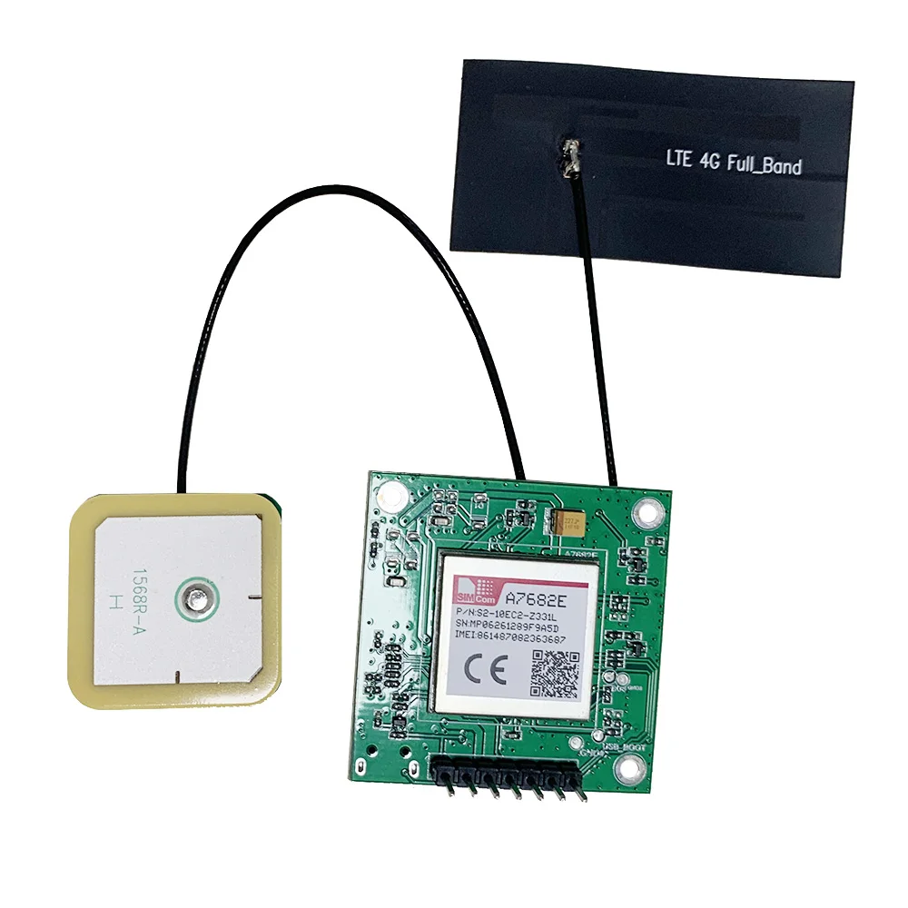 Фото Плата разработки модуля SIMCOM A7682E LTE CAT1, диапазоны B1 B3 B5 B7 B8 B20, GSM GPRS EDGE 900/1800 МГц, совместима с SIM800C SIM868 №1