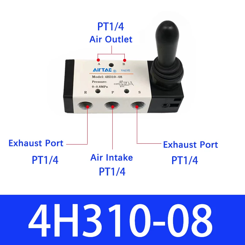 

AIRTAC ручной пневматический клапан 4H210 4HA230 4H310 4HA330