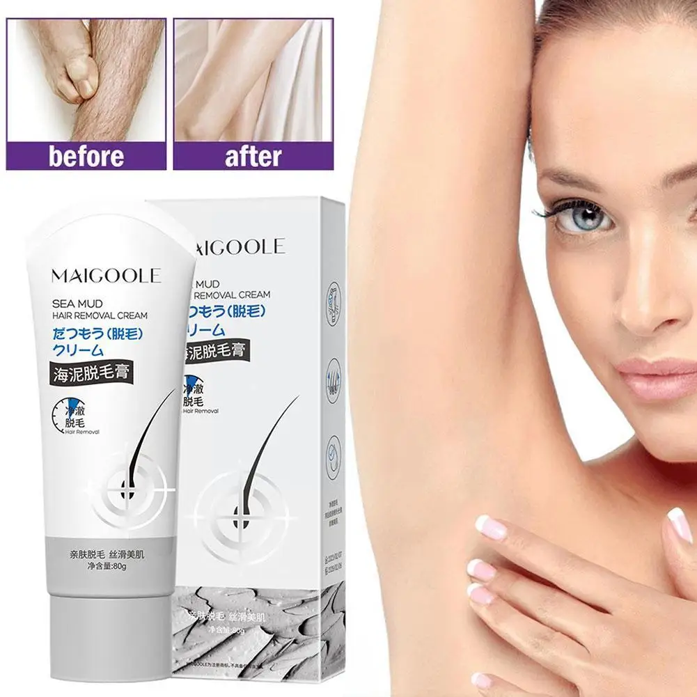 

Natural Hair Removal Cream No Residue Depilatory Private Area Remover Spot Hair Mask Painless No Arm Mud Depilatory Leg Bla B4L5