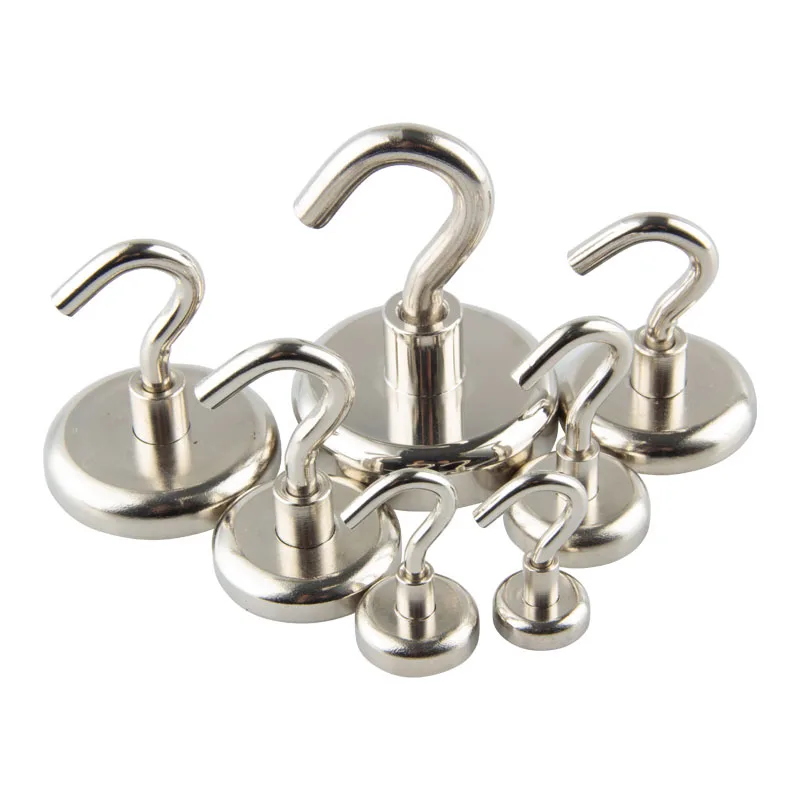 

I-MAGNET 2PCS Strong Neodymium Magnetic Hook NdFeB Magnet Rare Earth Magnet Hanging Home Kitchen Bar Storage Organization