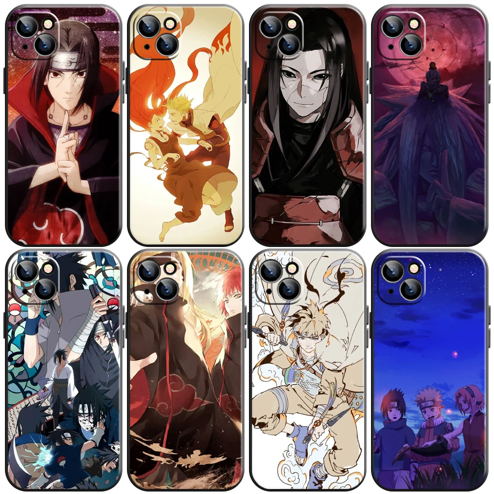 

Japan NARUTO Anime Phone Case For iPhone 11 13 12 Pro Max 12 13 Mini X XS XR MAX SE 6 7 8 Plus Funda Back Silicone Cover