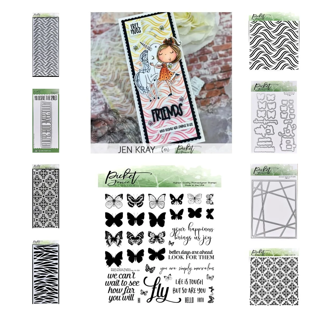 

Diy Butterfly Stamps A2 Lines Cover Metal Cutting Dies Clear Stamps Stencils for Scrapbooking Making Paper Card Coloring Molds
