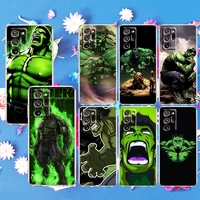 marvel super hero hulk for samsung s21 plus s20 fe a52 a12 5g a8 a7 a6 a5 j4 j5 j6 j7 j8 2018 2017 transparent phone case