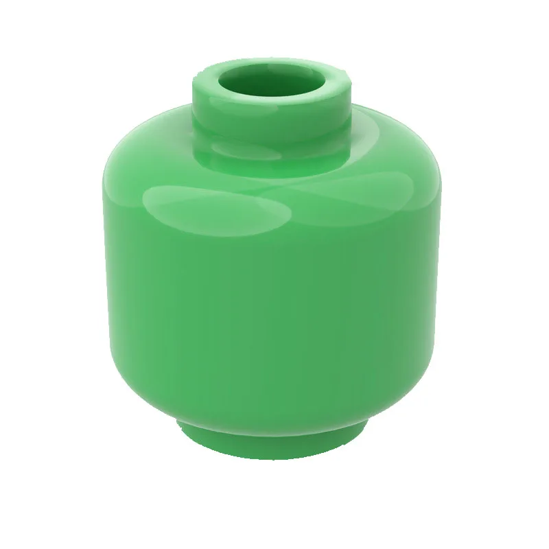 10pcs DIY MOC For 3626 Building block figures parts Body Part Head (Plain) - Blocked Open Stud