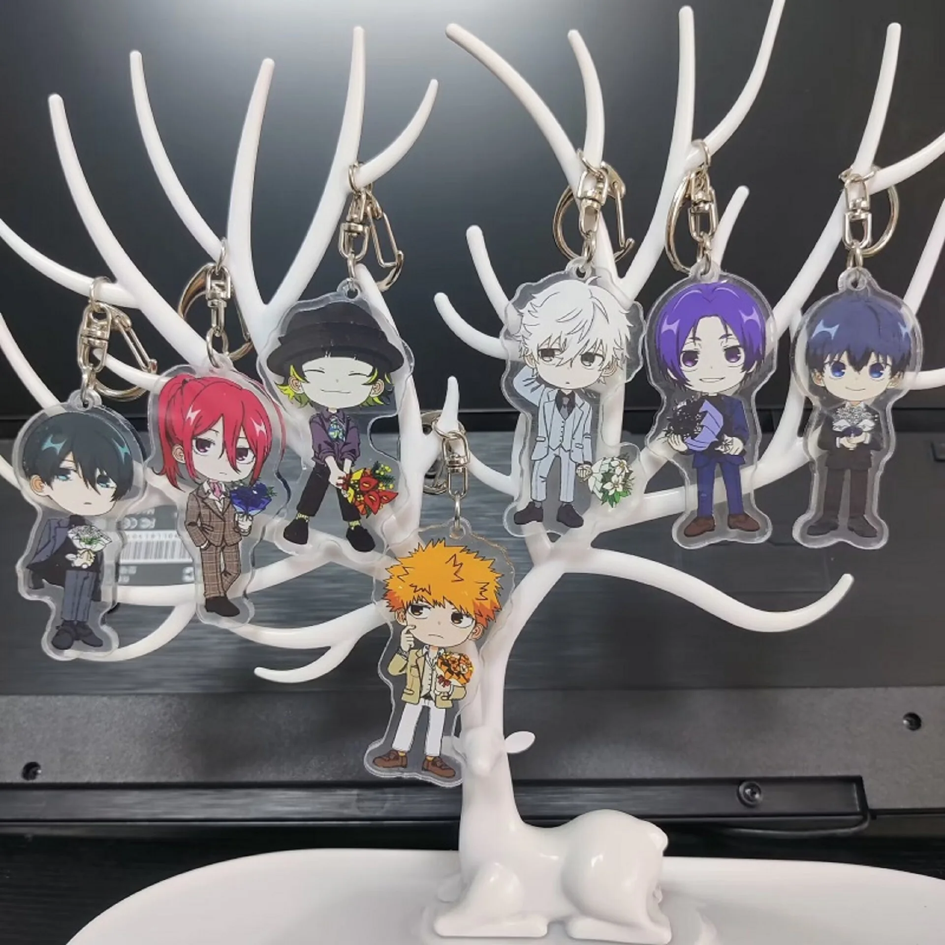 

Hot Sale Keychains BLUE LOCK Anime Figures Seishiro Nagi Reo Mikage Isagi Yoichi Acrylic Keyrings Bag Decor Pendant Accessories