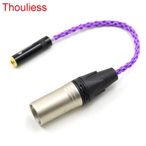 Thouliess New HIFI 4pin XLR Balanced Male to 3.5mm Stereo Female Audio Adapter Cable 3.5mm to XLR Balanced Cable Connector