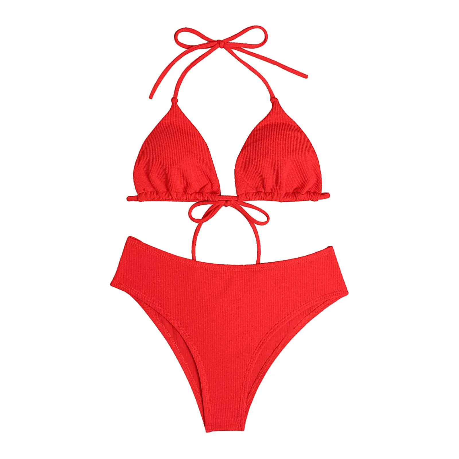 Новый сексуальный однотонный комплект бикини, соблазнительное бикини в ...