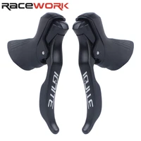 racework road bike shifters 2x8 2x9 2x10 speed road bike shifters lever brake road bicycle compatible for shimano derailleur