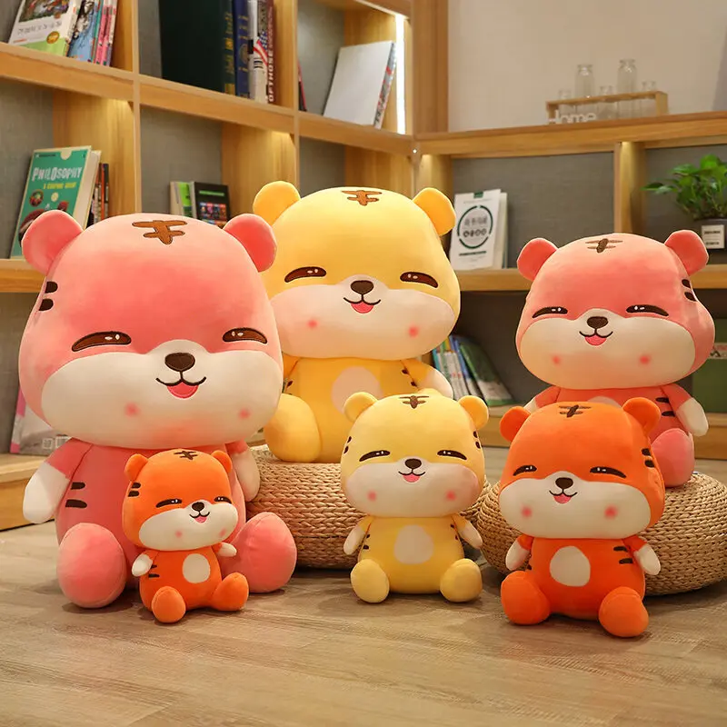 

New Kawaii Tiger Plush Toy Doll Animal Stuffed Soft Pillow Home Sofa Bed Decoration Dolls Boy Birthday Gifts