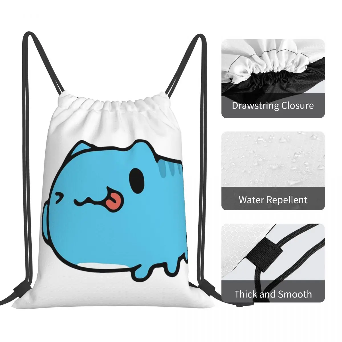 Рюкзаки с изображением комиксов Bugcat Capoo Bug Cat портативные сумки на шнурке