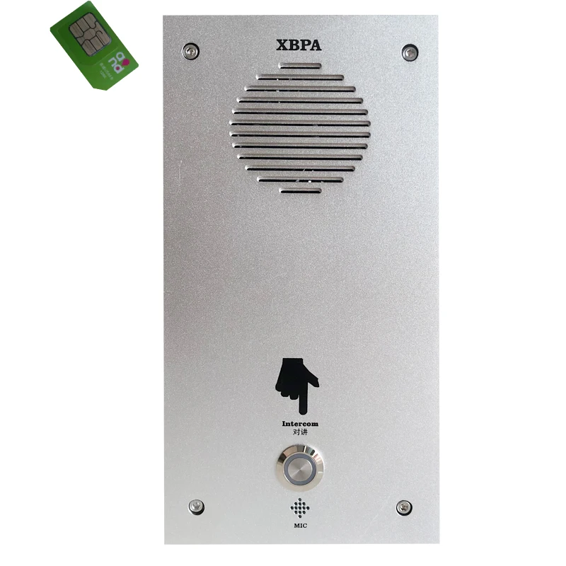 

4G voice audio intercom system SOS help intercom panel terminal