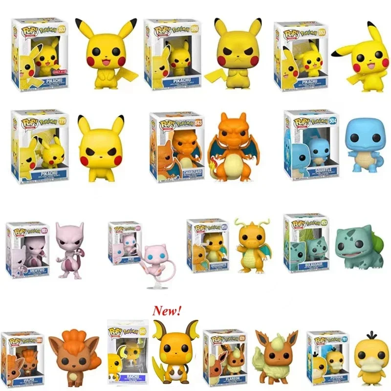 Funko POP Pikachu 598 779 353 453 455 504 553 629 580 581 781 842 627 628 645 577 Виниловые куклы Фигурка ПВХ Модель