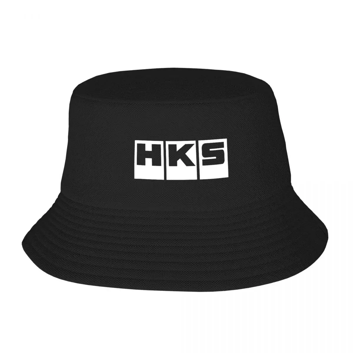 

HKS Car Tuning White Bucket Hat Vocation Getaway Headwear Accessories Fishing Hat for Camping Women Men Irish Country Hat
