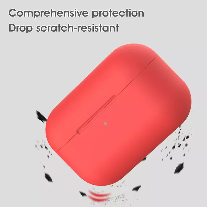 

Симпатичный цветной Силиконовый ТПУ чехол для беспроводных наушников Airpods Pro защитный чехол Аксессуары для кожи