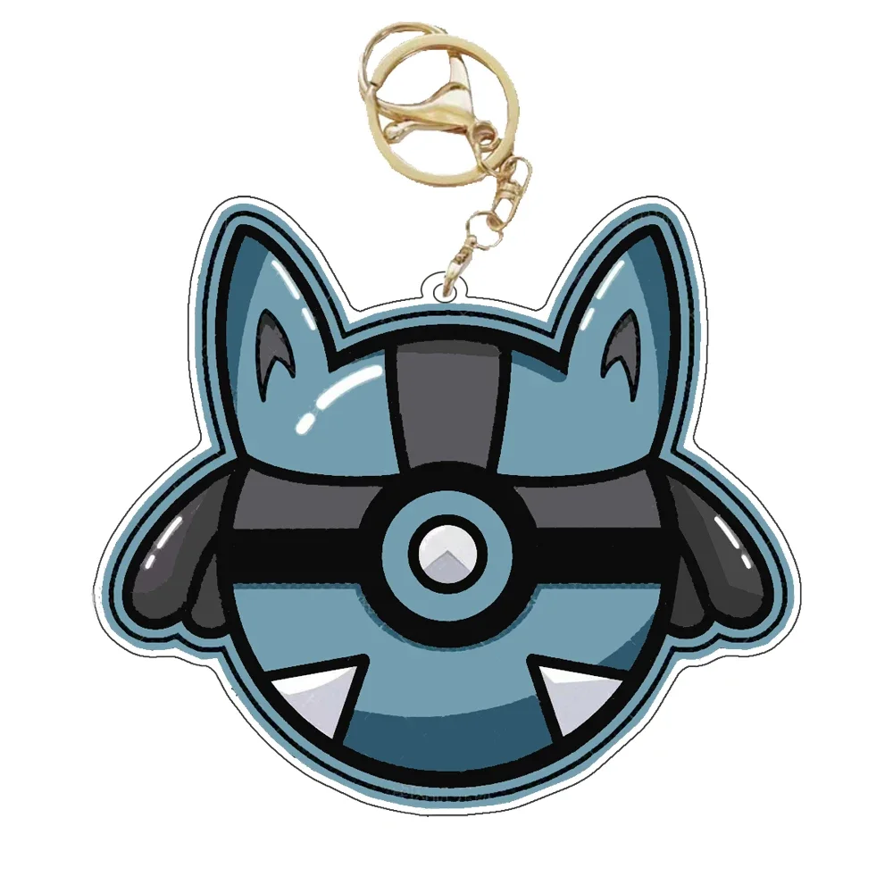 Аниме Pokemon Poké Ball Jigglypuff Lucario Kyogre Mewtwo Groudon Mew Rayquaza Snorlax акриловый брелок для ключей