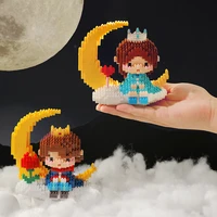 disney building prince and princess on the moon assembling and building educational toys for children