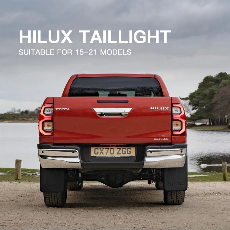 Новый задний фонарь светодиодный автомобиля нормальная версия для Toyota Hilux 2015-2020