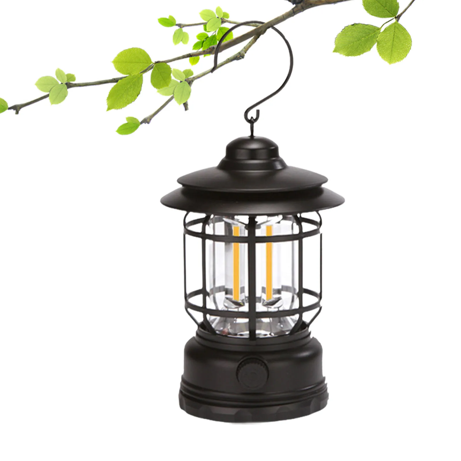

Retro Style Camping Lamp Lanterns Decorative Outdoor Camping Night Lights With USB Rechargeable Landscape Decorative For Garden