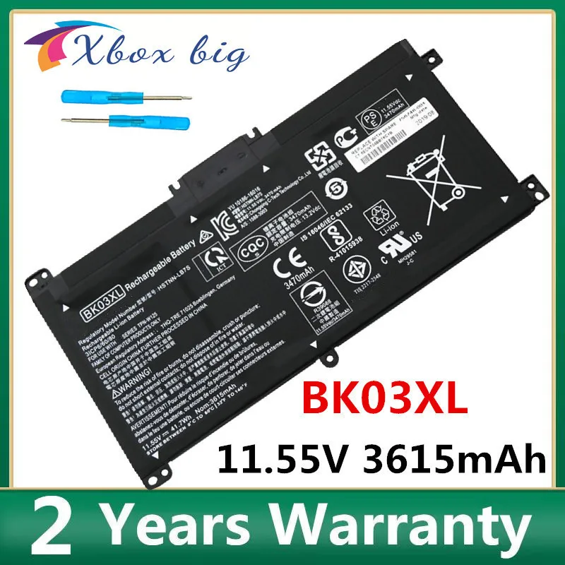 BK03XL Аккумулятор для HP Pavilion HSTNN-LB7S X360 14m 14-BA033TX 14-ba001ns HSTNN-UB7G 916366-541 916811-855 - купить по