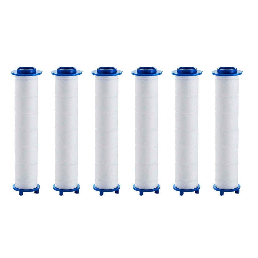 

6Pcs Replacement Shower Filter Cartridge Universal Shower Filter Blocks Filter Refill Cartridge for Shower Water Filter White