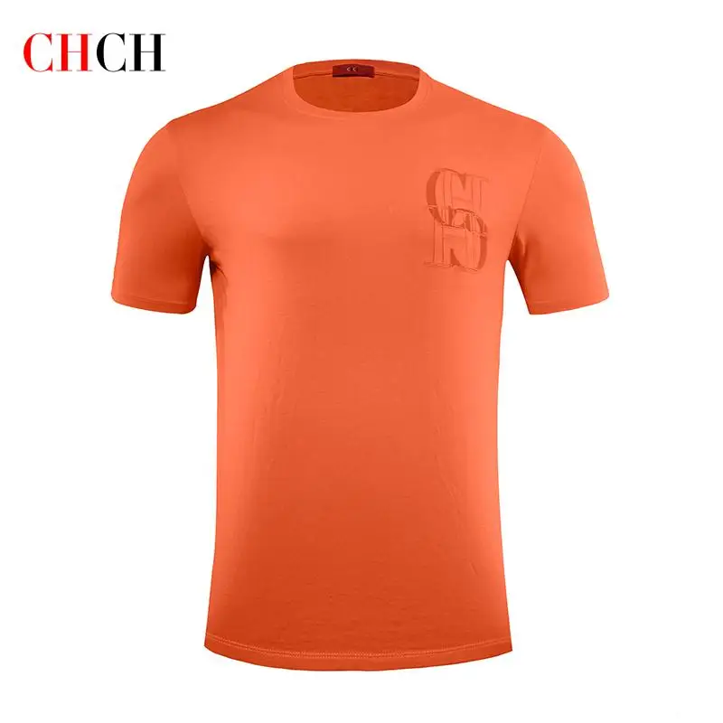 

CHCH Summer Brand Men's T-Shirt Short Sleeve Luxury Tee Fashion Printed T-shirts Men's Comfort Cotton Male Tees 10 Styles
