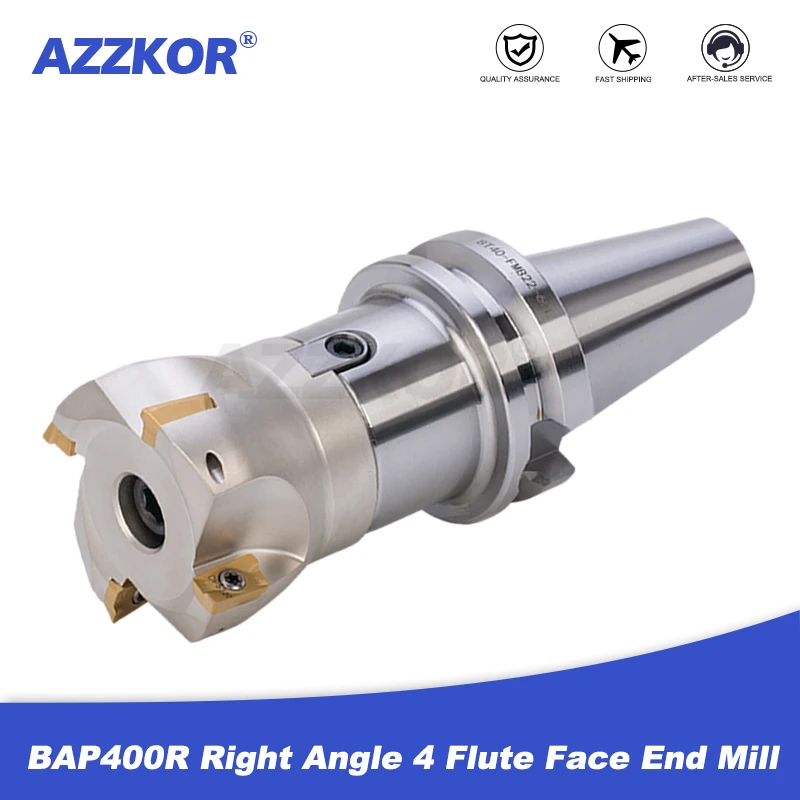 

BAP400R Right Angle 4 Flute Face End Mill Milling Cutter APMT1604 Carbide Inserts T15 Wrench CNC Machine Milling Machinery Tools