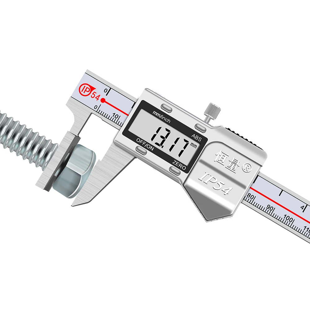wa metryczna głowica śruby Imperial pomiar grubości elektroniczny cyfrowy wyświetlacz suwmiarka 0-150mm dokładność 0.03mm przyrząd pomiarowy