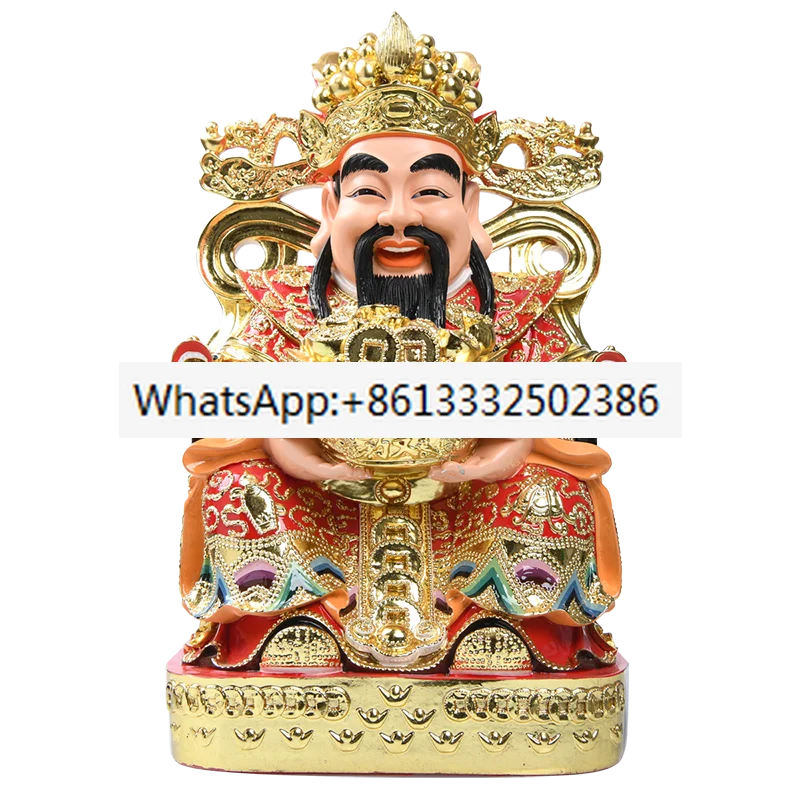 

The God of Wealth statue is dedicated to the opening office of household store and the resin-painted decoration of God of Wealth