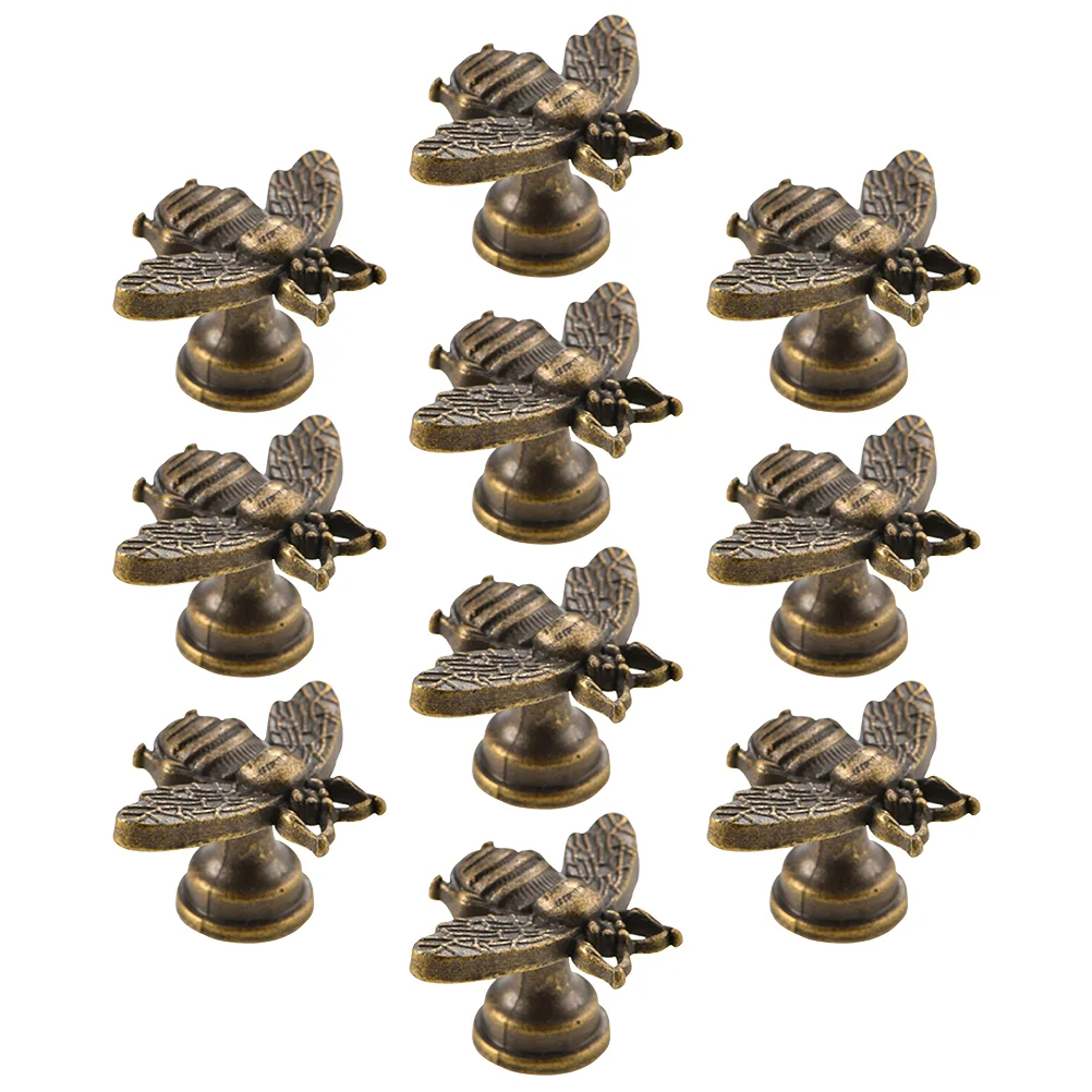 

10 Pcs Drawer Pulls Small Cabinet Knob Handles Vintage Dresser Knobs Wardrobe Kitchen Cabinets Alloy Decorative Door