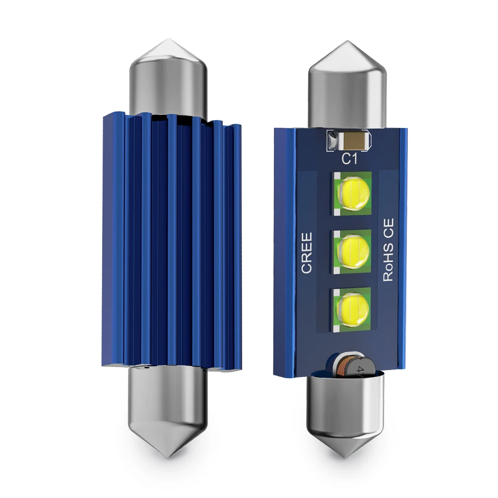 1 шт. фестон C5W C10W 31 мм 36 мм 39 мм 41 мм лампочка Canbus без ошибок 6000K белый 12 В Автомобильное потолочное освещение интерьер автомобиля