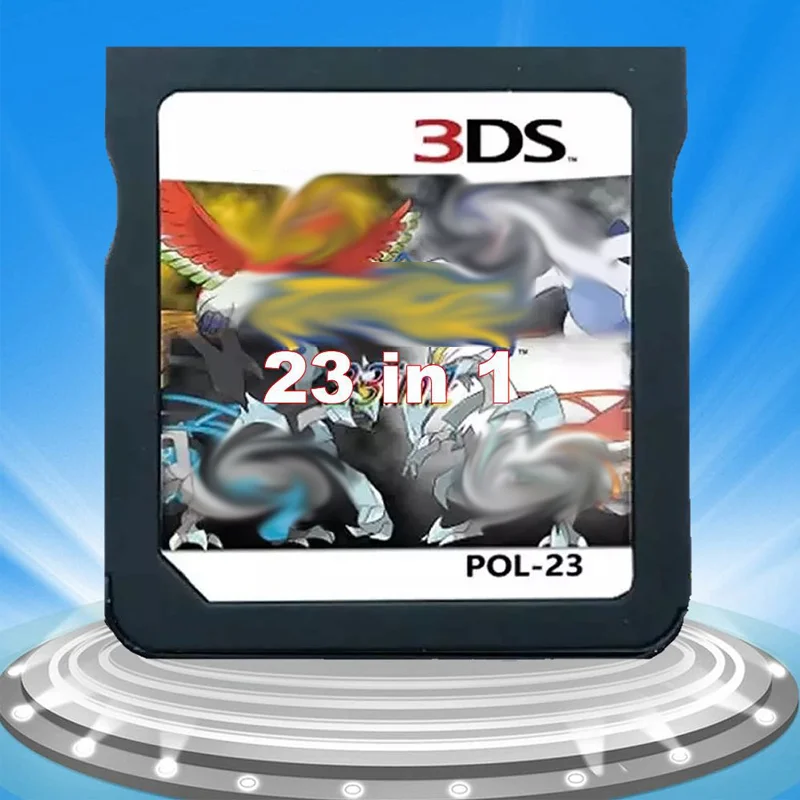 

DS Game Poke Series Memory Card for NDS 3DS Video Game Console 23 in 1 Pokemon Game Card English Language US Version