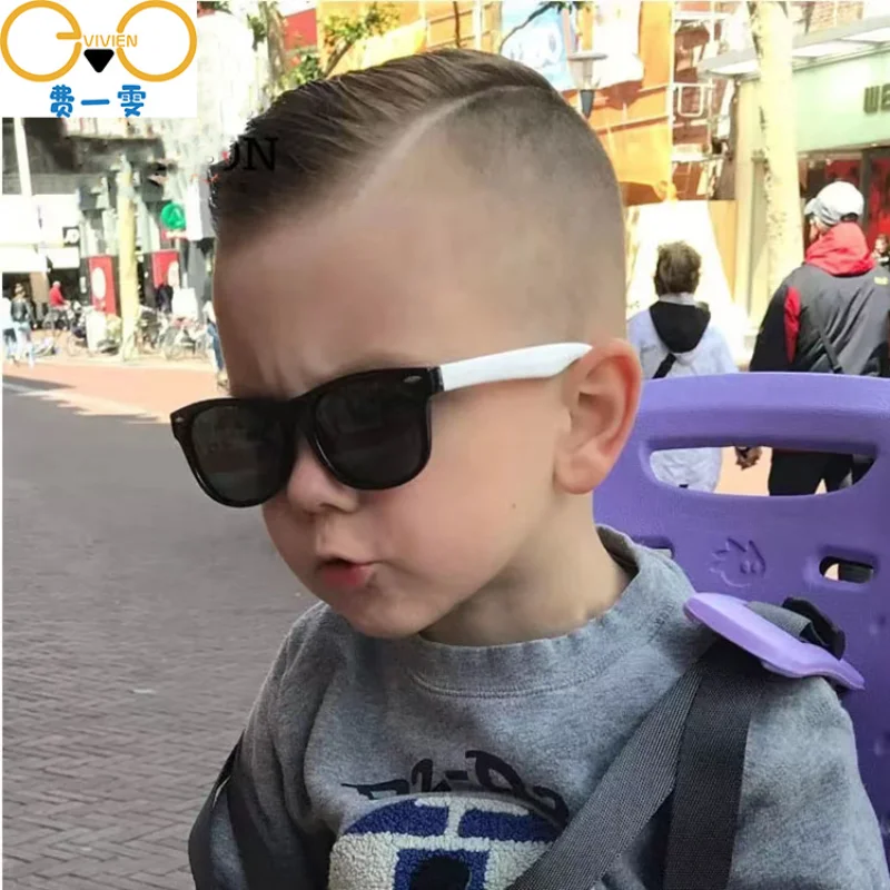 

Sunglasses Kids Polarized Children Classic Brand Designer Eyeglasses Rivet TAC TR90 Flexible Safety Frame Shades for Boy Girl