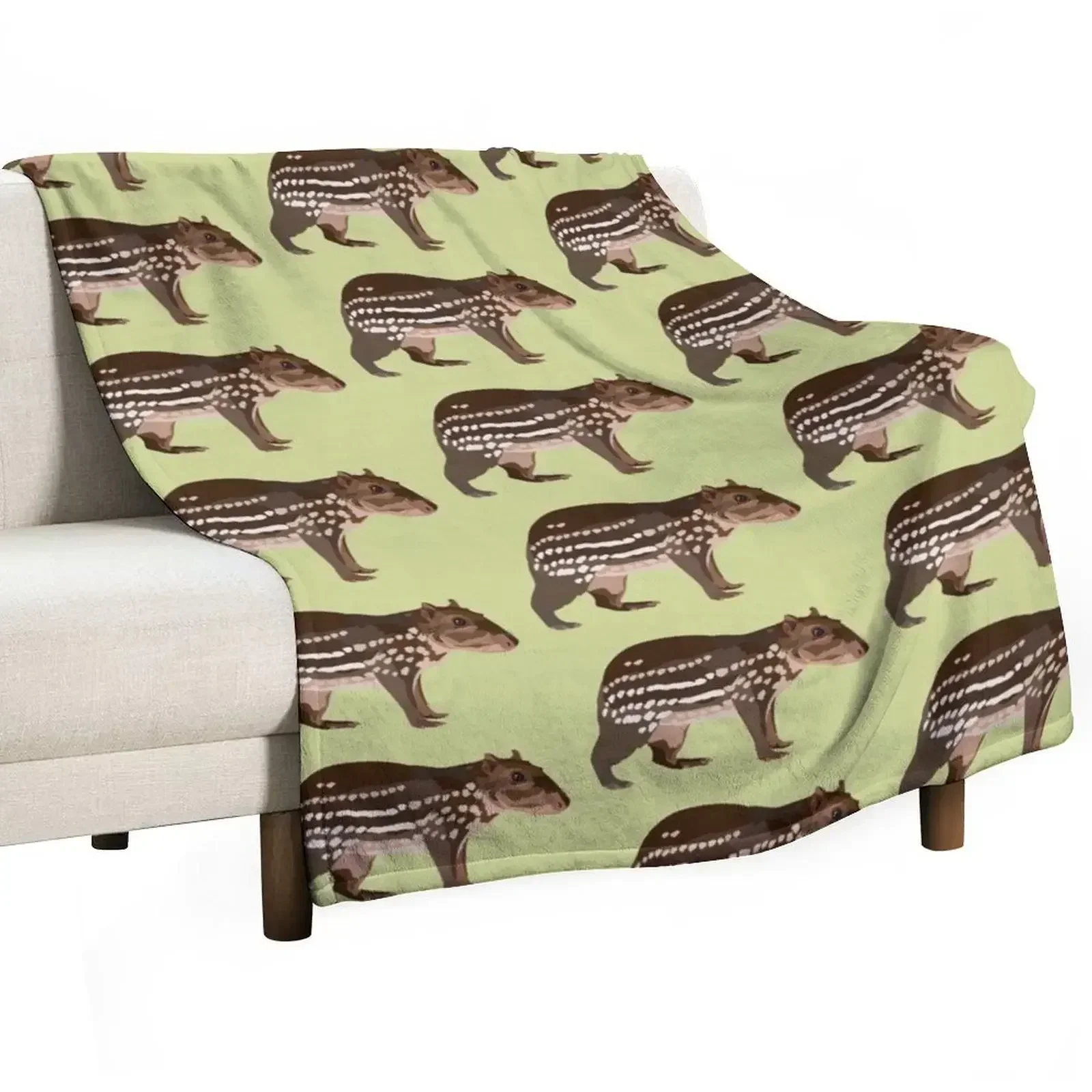 P is for Paca Throw Blanket Полярные одеяла для кровати в среду