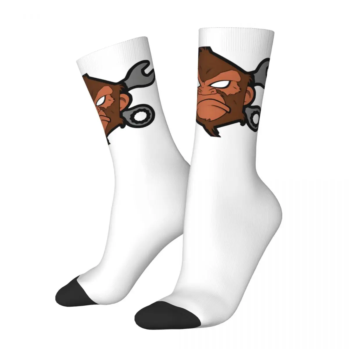 Сумасшедшие Компрессионные носки с изображением обезьяны мужские в стиле