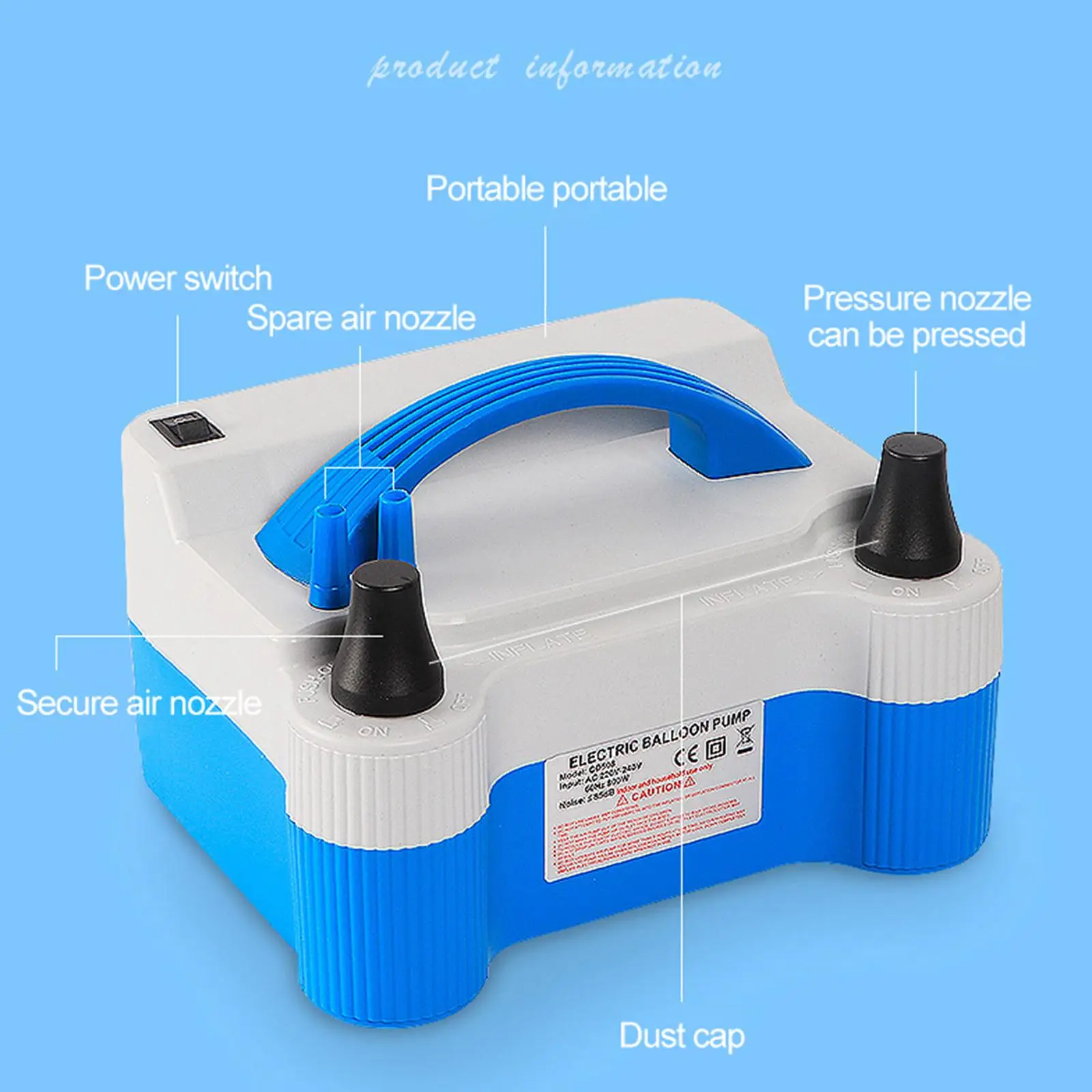 

Электрический воздушный насос для украшения свадьбы