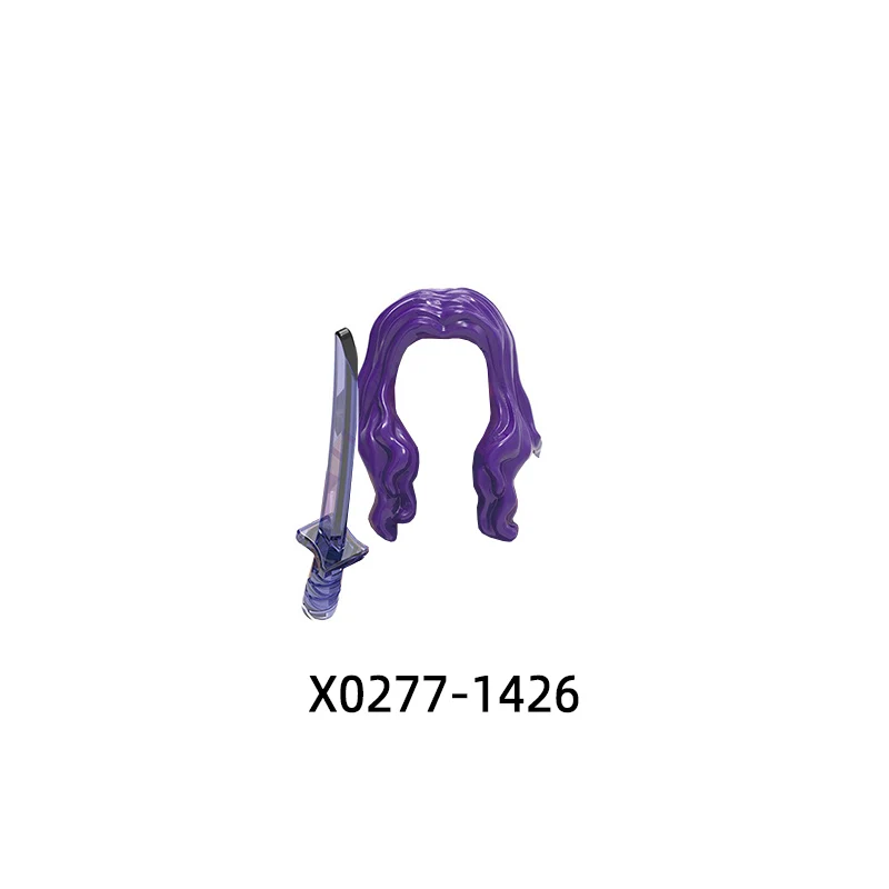 Экшн-фигурки перчатки оружие брюки детали для волос модель блоков набор