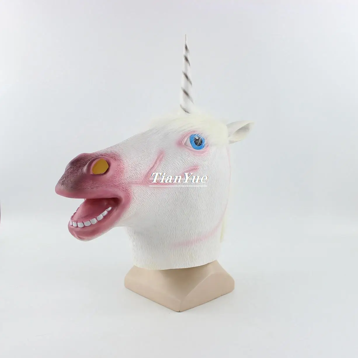 

Emulsion Cute Unicorn Cos Mask Halloween Horror Dress Up Show Props Drama performance animal headgear