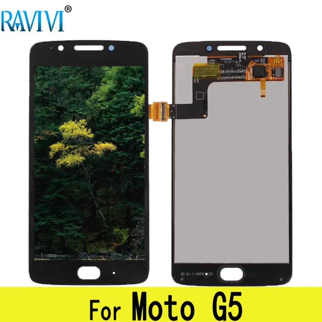

ЖК-дисплей 5,0 дюйма для Motorola Moto G5 XT1672 XT1670 XT1671, ЖК-дисплей с дигитайзером в сборе, замена для Motorola G5