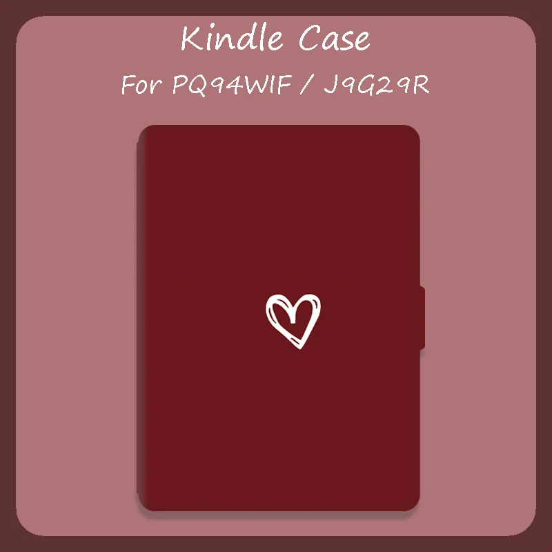 

Kindle Case for Paperwhite 4 PQ94WIF Smart Magnetic Auto Wake Up Sleep Solid Color Heart for Kindle 658 J9G29R 10th Generation